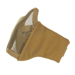 Masque Airsoft grillage et nylon (Couleur Coyote)