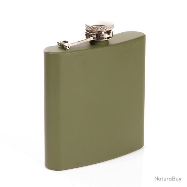 Flasque inox 170ml (6 oz) kaki
