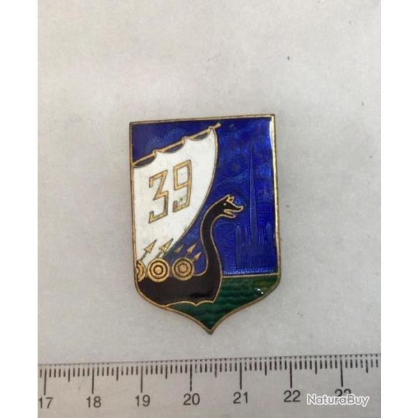 FRANCE INFANTERIE - Insigne  39� R.I.  R�giment d'Infanterie Drago (1947)