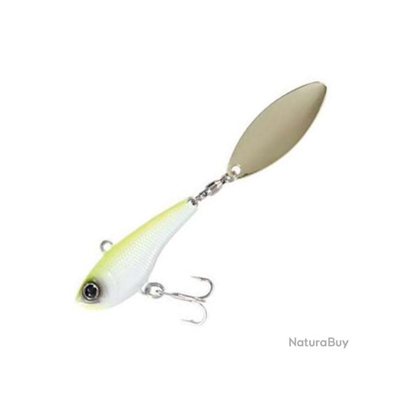Crazee Salt Spin Tail 29g Chart Back Pearl