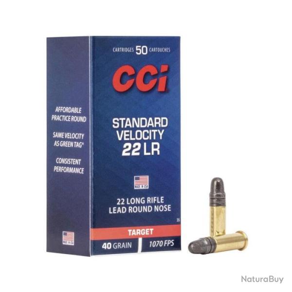 Balles CCI Standard Velocity - Cal. 22LR - Boite de 500 - 22LR / Par 1 / 40