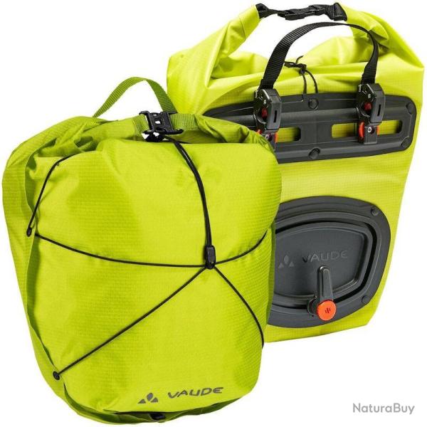 Sacoche avant v�lo Vaude Aqua Front Light verte (lot de 2)