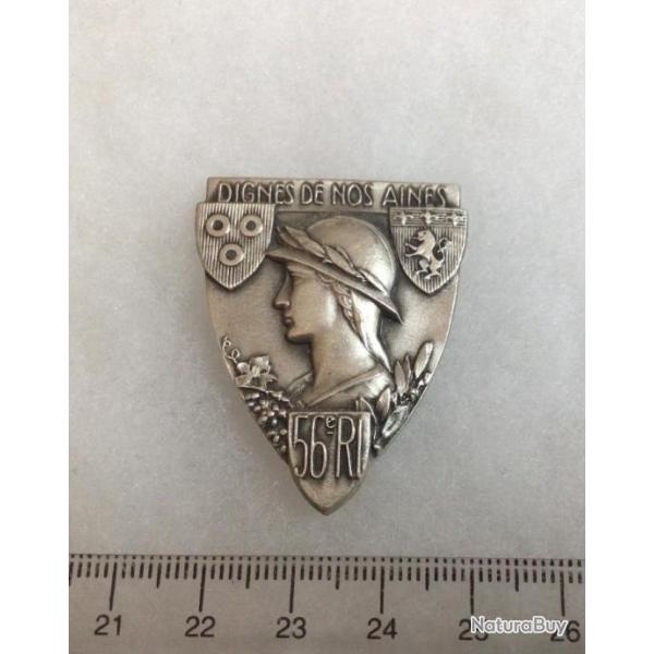 FRANCE INFANTERIE - Insigne 56� R.I R�giment d'Infanterie �cu