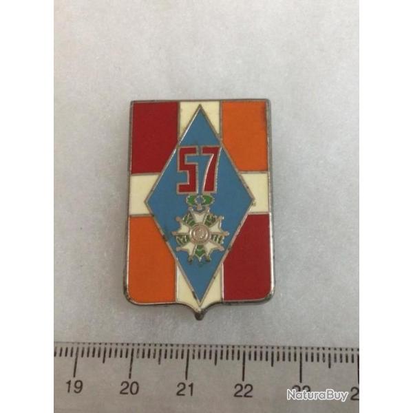 FRANCE INFANTERIE - Insigne 57� R.I. R�giment d'Infanterie losange, �mail variante