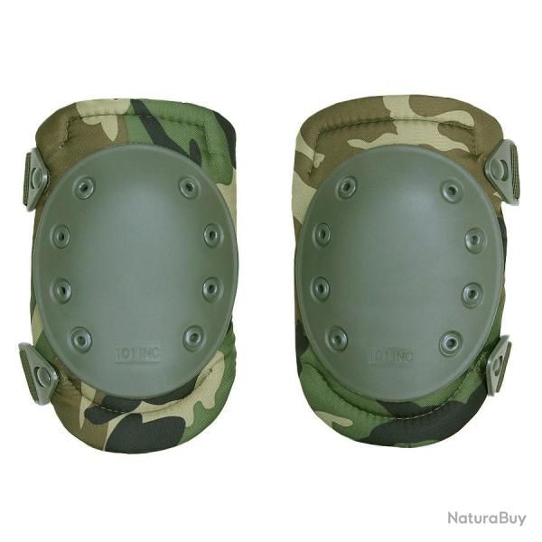 Genouill�res tactiques (Couleur Camouflage Woodland)