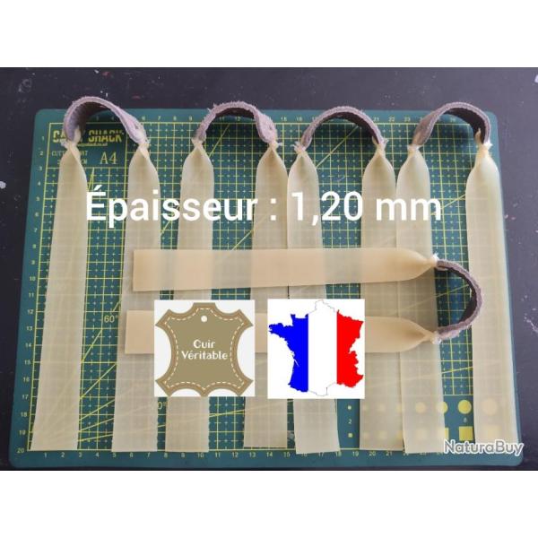 (Artisanal)Lot 5 �lastiques lance pierre ''sp�cial gros projectiles'',fronde,slingshot,chasse, p�che