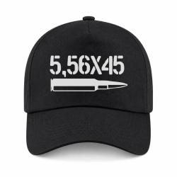 Casquette Arme - Cartouche 5.56&times;45 - Noir
