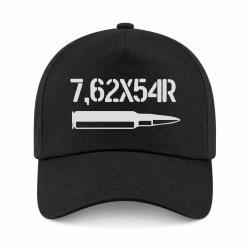 Casquette Arme - Cartouche 7,62x54r - Noir
