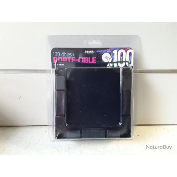 wahoo ! Porte cible mtallique Powair 14x14cm + 100 cibles