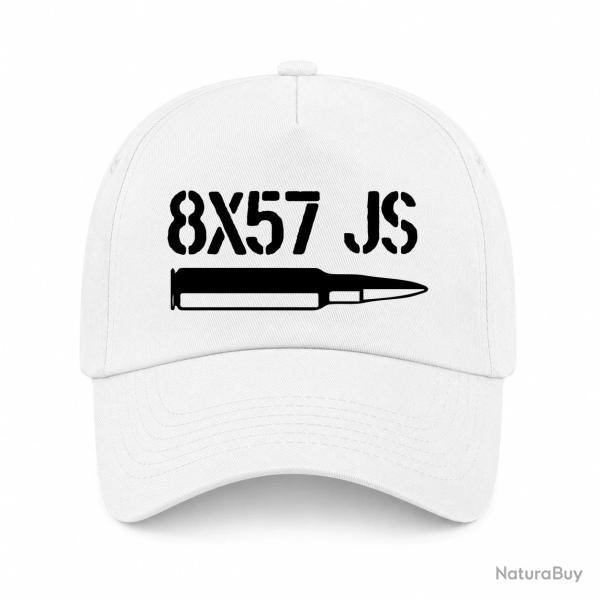 Casquette Arme - Cartouche 8x57JS - Blanc