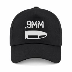 Casquette Arme - Cartouche 9mm - Noir