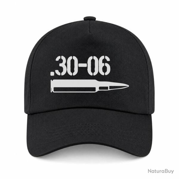 Casquette Arme - Cartouche 30.06 - Noir