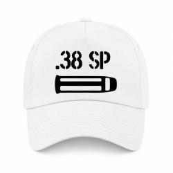 Casquette Arme - Cartouche 38 Special - Blanc