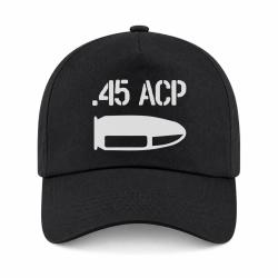 Casquette Arme - Cartouche 45 ACP - Noir
