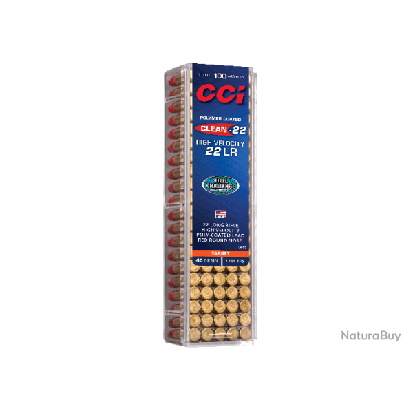 Balles CCI Clean-22 High Velocity - Cal. 22LR - Boite de 100 - Par 1