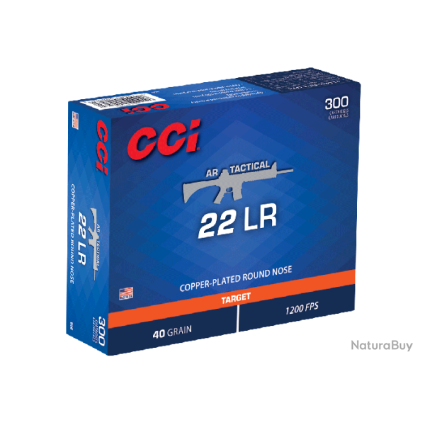 Balles CCI AR Tactical - Cal. 22 LR - Boite de 300 - Par 10