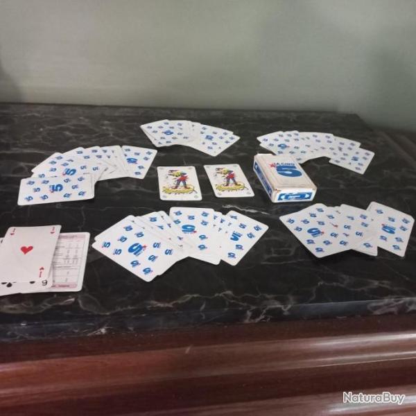 RARE   ancien  jeux de carte    " LA CINQ "  chaine t�l�     " bridge "