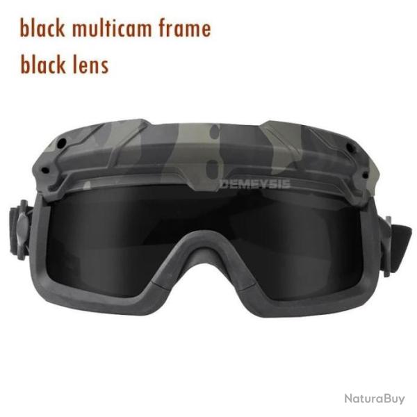Lunette De Protection Airsoft BK Lentille Noir