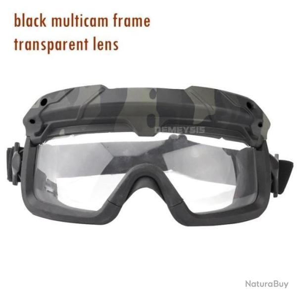 Lunette De Protection Airsoft BK Lentille Transparente -