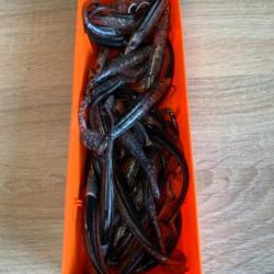 Leurre souple monté Delalande gris 12cm 14gr speed slim