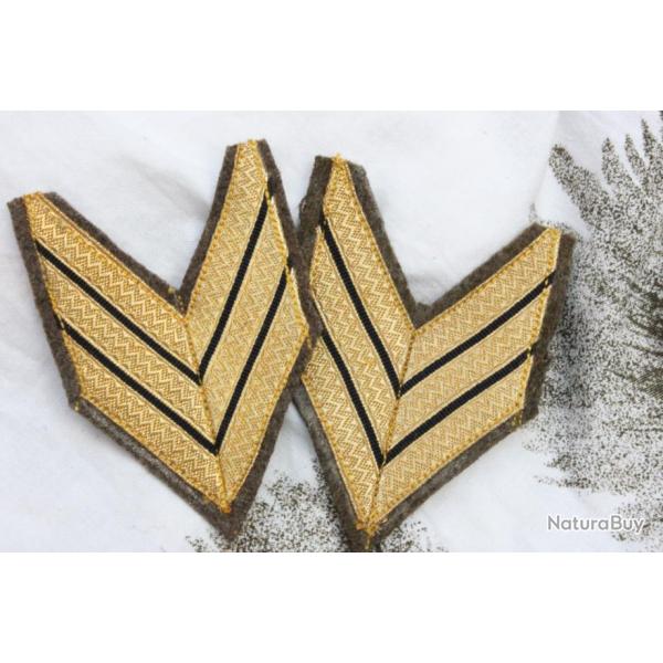 Lot de deux insignes de gras (S.Chef) � coudre