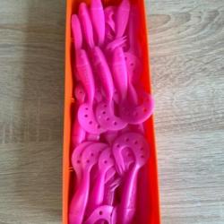 Leurre souple Delalande rose 9cm sandra