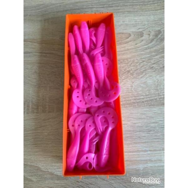 Leurre souple Delalande rose 9cm sandra