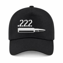 Casquette Arme - Cartouche 222 rem - Noir