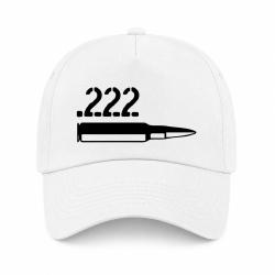 Casquette Arme - Cartouche 222 rem - Blanc