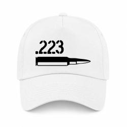 Casquette Arme - Cartouche 223 rem - Blanc