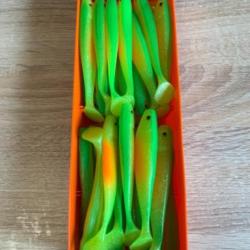 Leurre souple Delalande vert 11cm shad gt