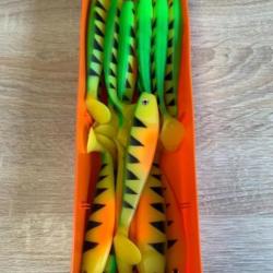 Leurre souple Delalande vert 13cm shad gt