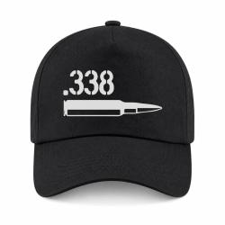 Casquette Arme - Cartouche 338 Lapua Magnum - Noir