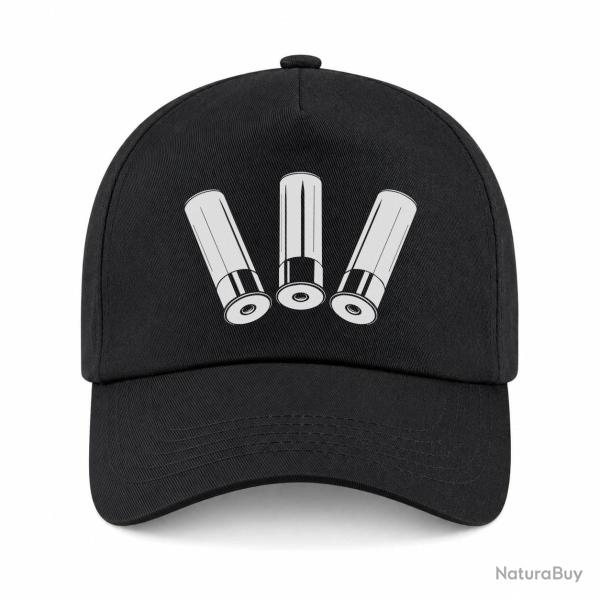 Casquette Arme - Cartouche Calibre 12 - Noir