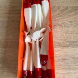 Leurre souple Delalande blanc 13cm shad gt