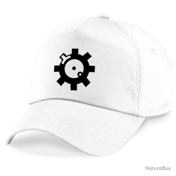 Casquette Tir Sportif -  Arme - Culasse AR15 - Blanche