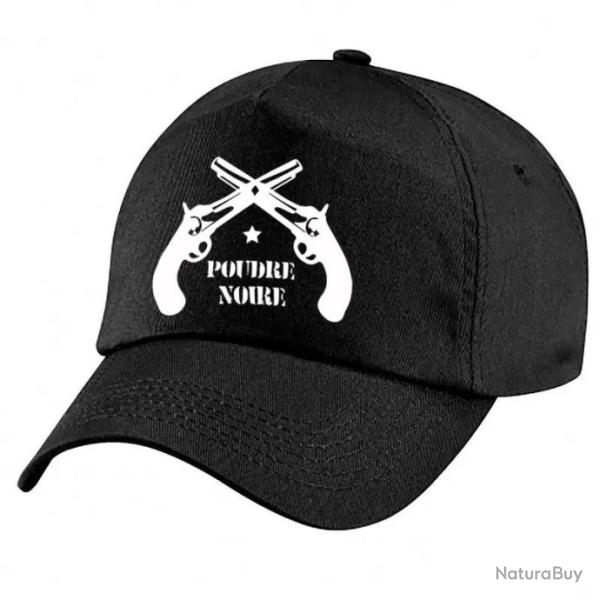 Casquette Tir Sportif -  Arme - Pistolet Poudre Noire - Black