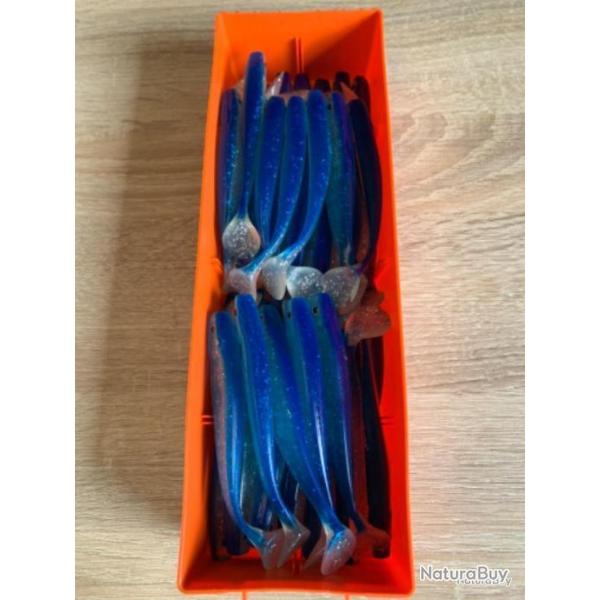 Leurre souple Delalande bleu 11cm shad gt