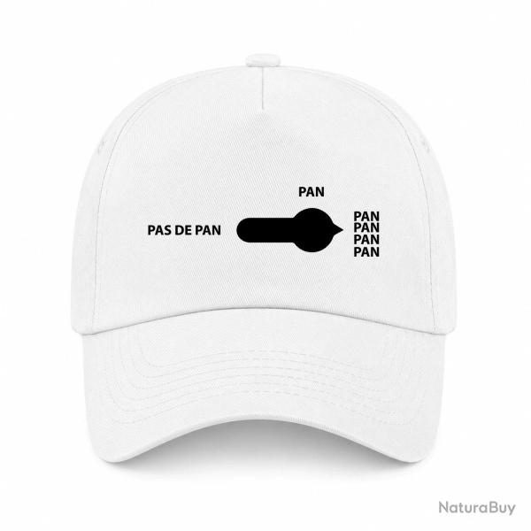 Casquette Humour Tir Sportif - Pan - Blanc