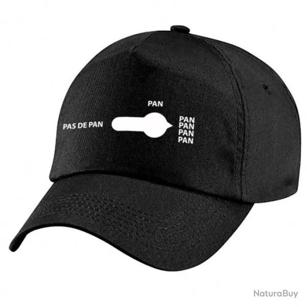 Casquette Tir Sportif -  Humour - Pan - Noire