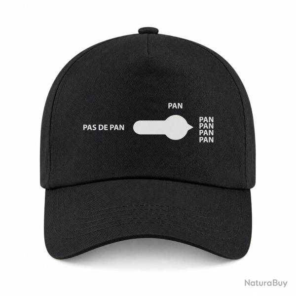 Casquette Humour Tir Sportif - Pan - Noir