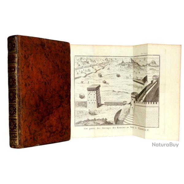 1760. Guischardt. M�moires militaires sur les Grecs et les Romains + Jules C�sar en Afrique