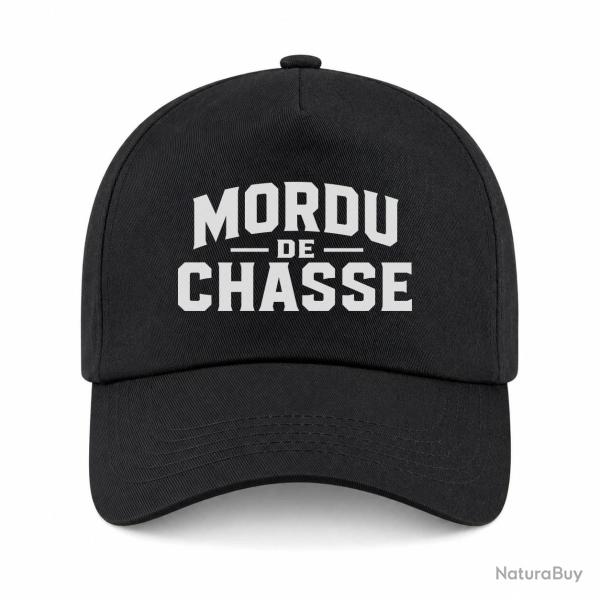Casquette Chasseur - Mordu de chasse - Noir