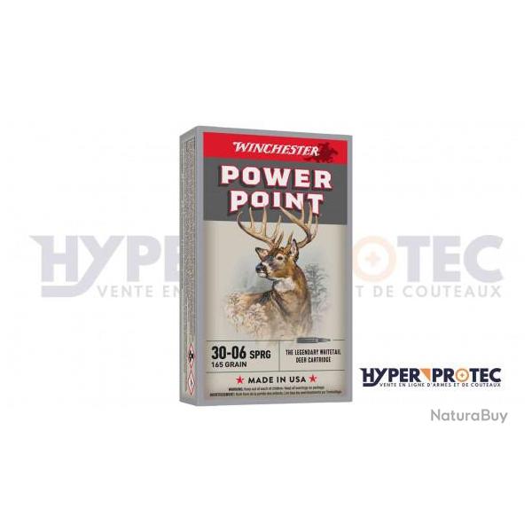 Munition 30 06 Winchester Power Point 165gr