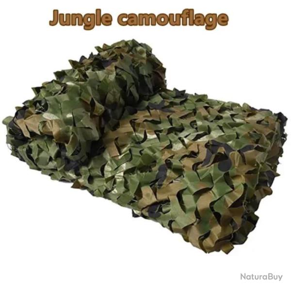 Filet de Camouflage Jungle � Double Couche Militaire 2x2m Chasse Airsoft Camping Randonn�e . A