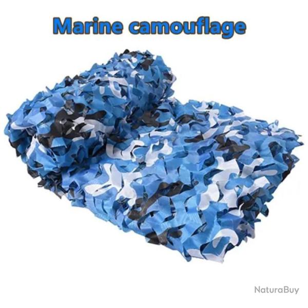 Filet de Camouflage Jungle � Double Couche Militaire 3x3 Chasse Airsoft Camping Randonn�e . Bleu