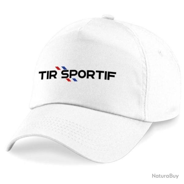 Casquette Tir Sportif - Drapeau Fran�ais - Blanche