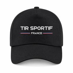 Casquette Tir Sportif - Drapeau Fran&ccedil;ais - Noir / Blanc et couleur