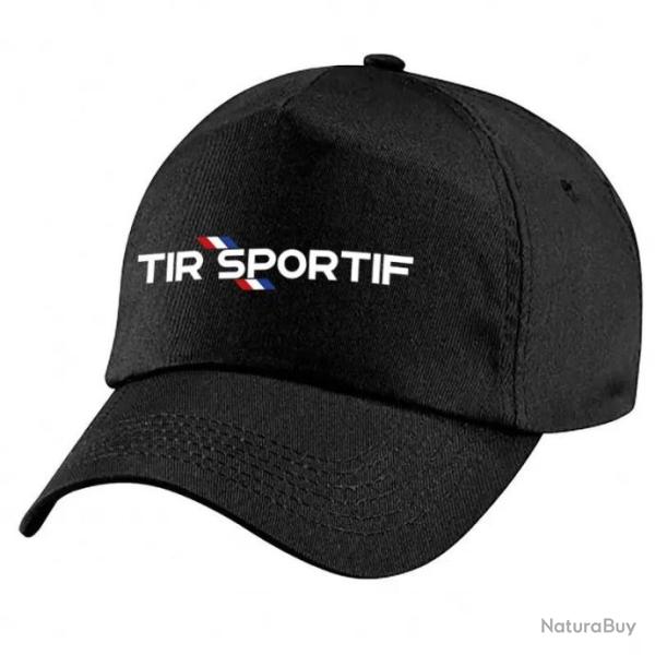 Casquette Tir Sportif - Drapeau Fran�ais - Noire