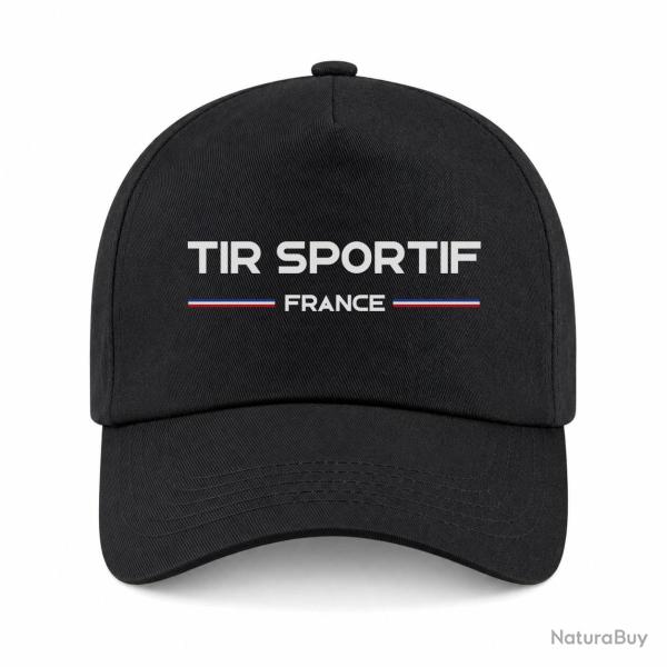 Casquette Tir Sportif - Drapeau Fran�ais - Noir / Blanc et couleur